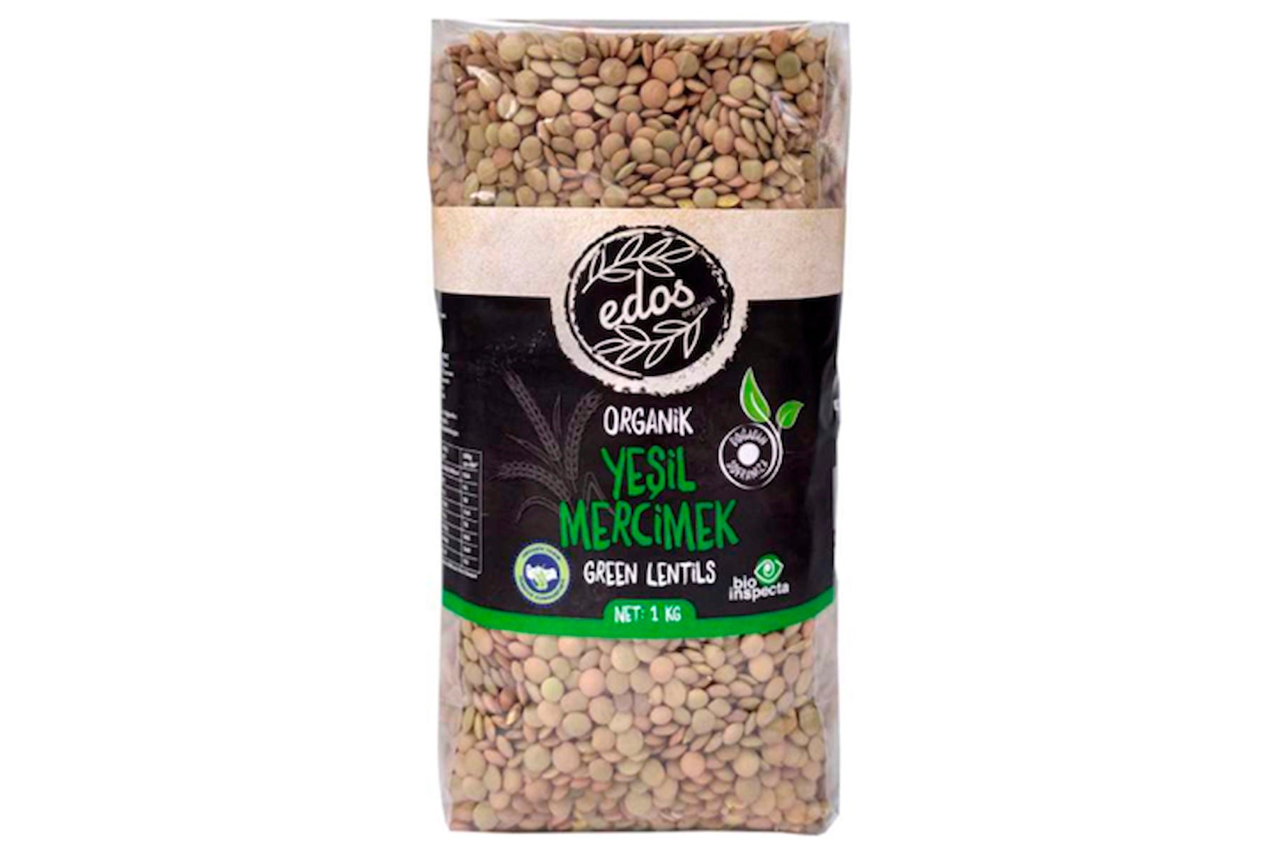 EDOS Organik Yeşil Mercimek 1 Kg