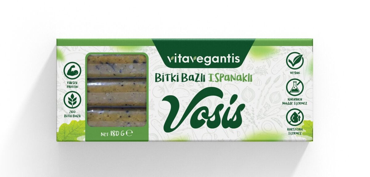 VITA VEGANTIS Bitki Bazlı Ispanaklı Vosis 180 g