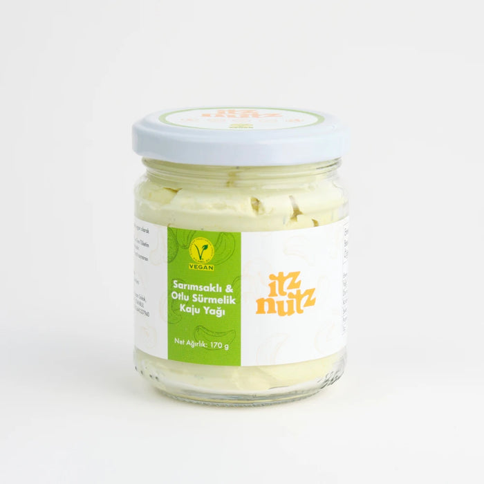 Itz Nutz Sarımsaklı & Otlu Sürmelik Kaju Yağı (Sarımsakli Kaju Tereyağı) 170 g