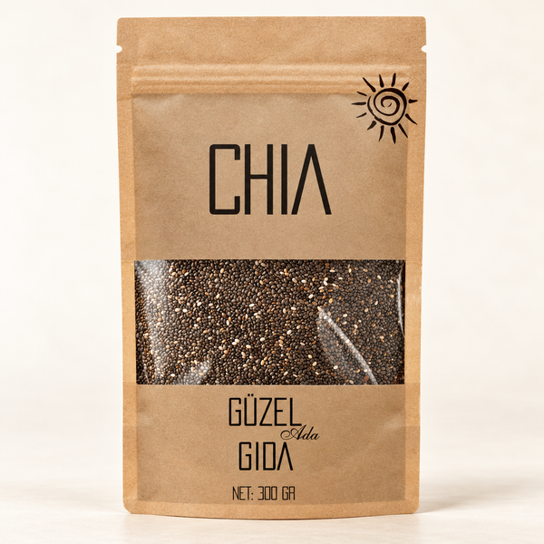 GÜZEL GIDA Chia Tohumu 300 g – stüdyo çekimi