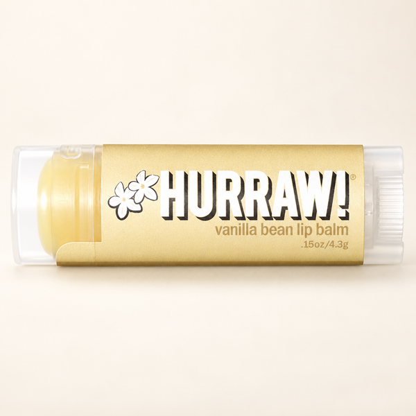 HURRAW Vanilla Lip Balm/Vanilyalı Dudak Koruyucu – stüdyo çekimi