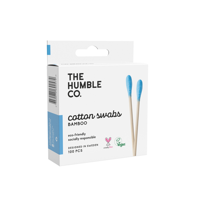 THE HUMBLE CO Bambu Kulak Temizleme Çubuğu 100 adet MAVİ