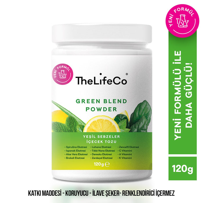 THE LIFECO Yeşil Sebzeler İçecek Tozu Green Blend 120 g