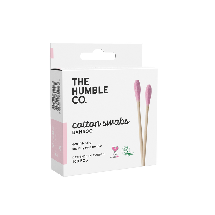 THE HUMBLE CO Bambu Kulak Temizleme Çubuğu 100 adet LİLA