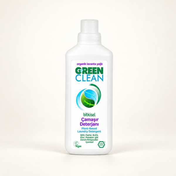 U Green Clean Sıvı Çamaşır Deterjanı 1000 ml-Lavanta – stüdyo çekimi