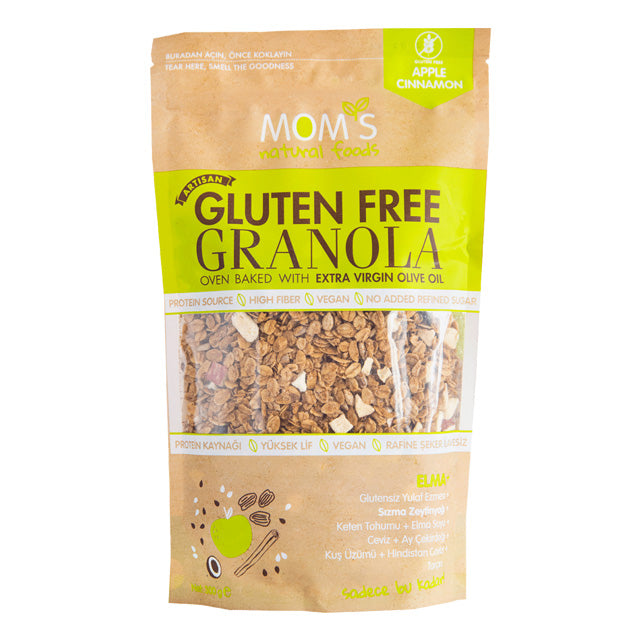 MOM'S Glutensiz Granola 300 g Elma Tarçın