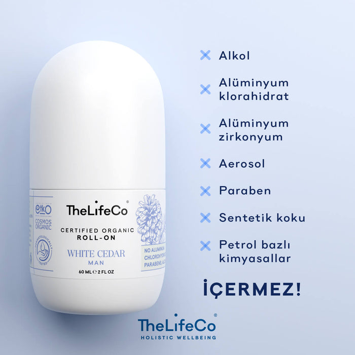 THE LIFECO Organik Roll-on Deodorant White Cedar (Men) 60 ml