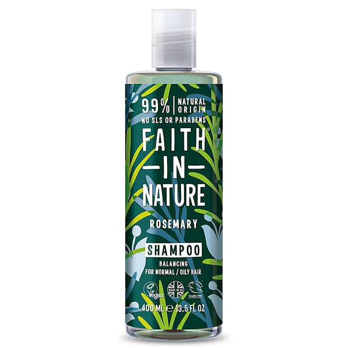 FAITH IN NATURE %99 Doğal İçerikli Dengeleyici Şampuan 400 ml Normal-Yağlanmaya-Kepeğe Meyilli Saçlar İçin Biberiye