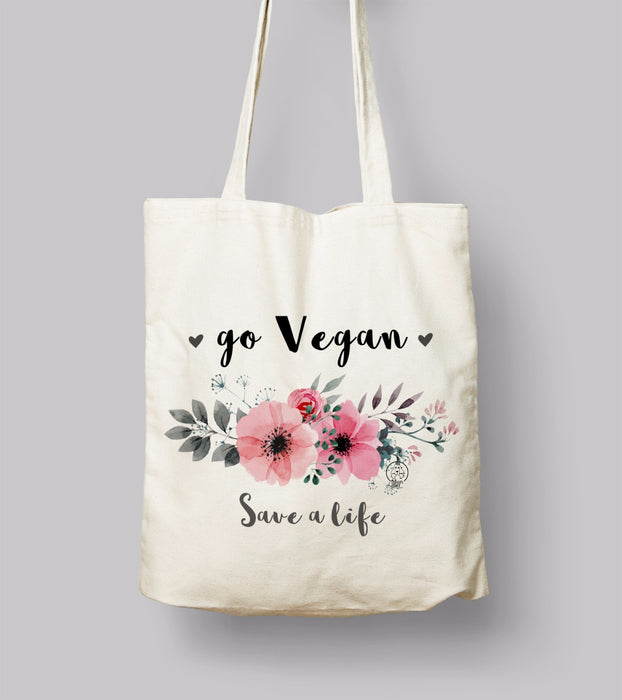 GO VEGAN and Save Lives Bez Çanta