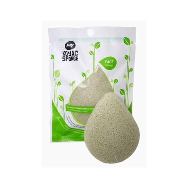 KONJAC Süngeri Fransız Yeşil Killi-Yağlı ve Karma Ciltlere