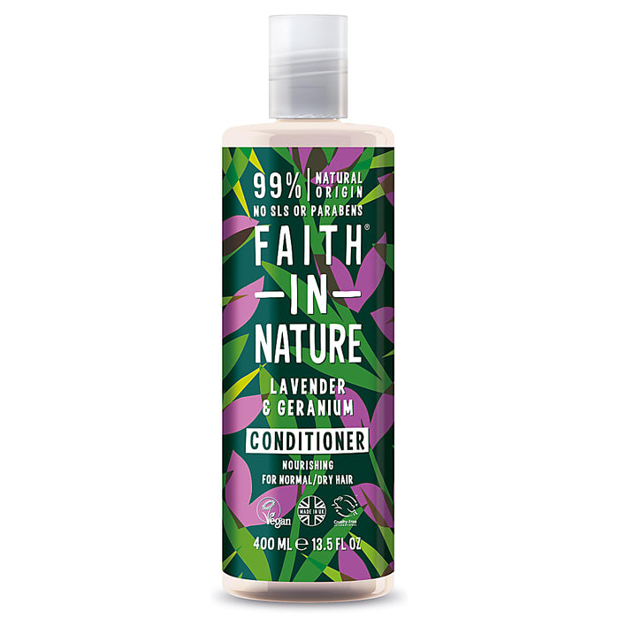 FAITH IN NATURE %99 Doğal İçerikli Rahatlatıcı Saç Bakım Kremi 400 ml -Normal-Kuruya Dönük Saçlar İçin Lavanta-Sardunya