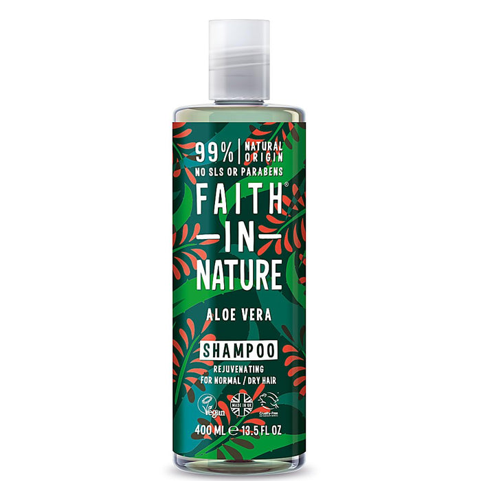 FAITH IN NATURE %99 Doğal İçerikli Yenileyici Şampuan 400 ml  Normal & Kuruya Dönük Saçlar İçin Aloe Vera