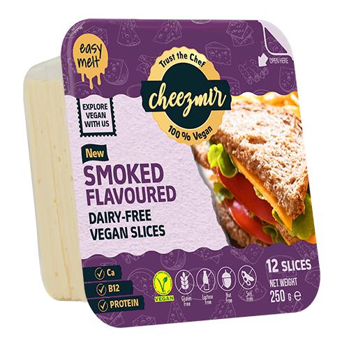 CHEEZMIR Vegan Peynir Tütsü Aromalı Dilimli 250 g