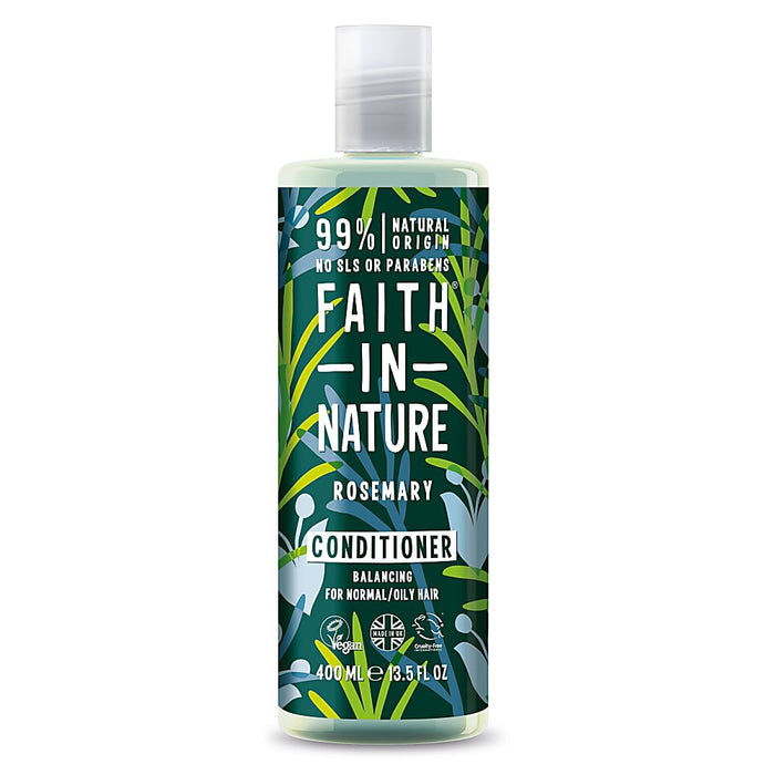 FAITH IN NATURE %99 Doğal İçerikli Dengeleyici Saç Bakım Kremi 400 ml - Normal-Yağlanmaya-Kepeğe Meyilli Saçlar İçin Biberiye