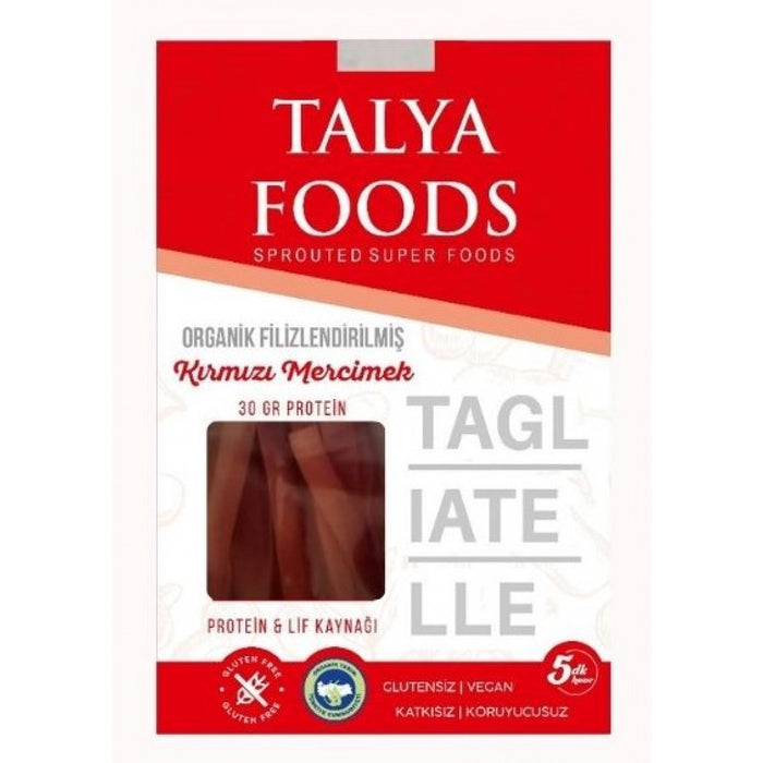 TALYA FOODS Filizlendirilmiş Kırmızı Mercimek Tagliatelle 200 g