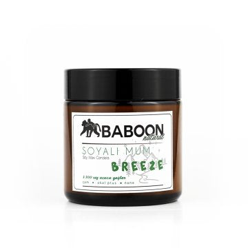 BABOON NATURAL Soyalı Mum Çam & Okaliptus & Nane - Breeze