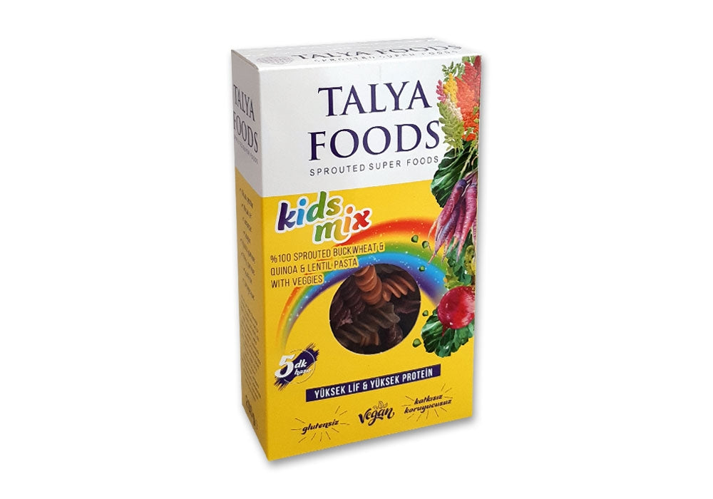 TALYA FOODS Kids Mix Glutensiz Sebzeli Makarna 200 g