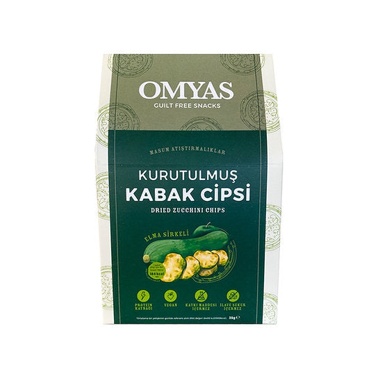 OMYAS Kurutulmuş Kabak Cipsi Elma Sirkeli 30 g