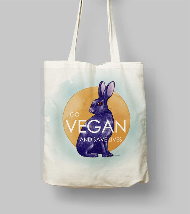 GO VEGAN AND SAVE LIVES Bez Çanta