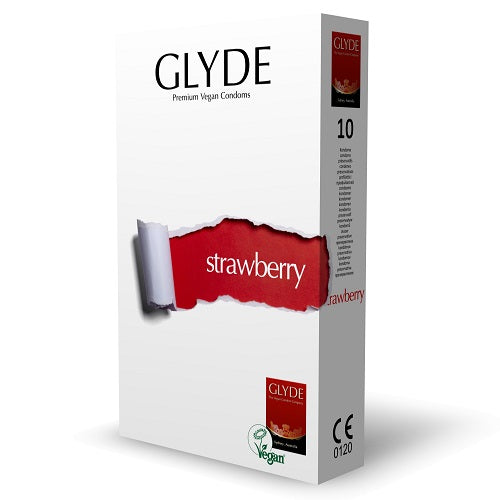 GLYDE Vegan Prezervatif Strawberry