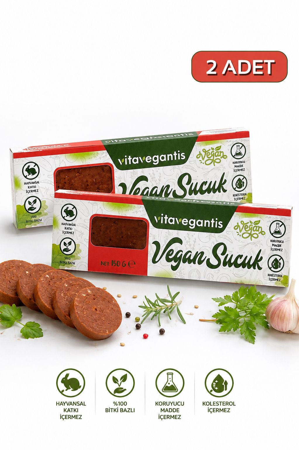 VITA VEGANTIS Vegan Sucuk 150 g x 2