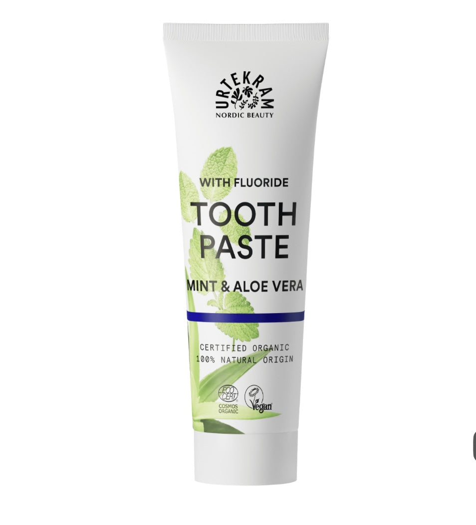 URTEKRAM Nane ve Aloe Vera Diş Macunu 75 ml