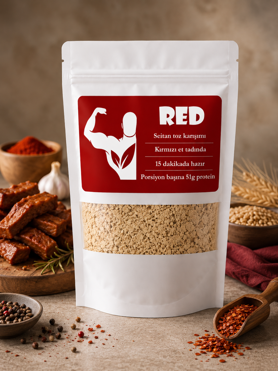 NIYA FOODS RED Seitan Toz Karışımı 90 g