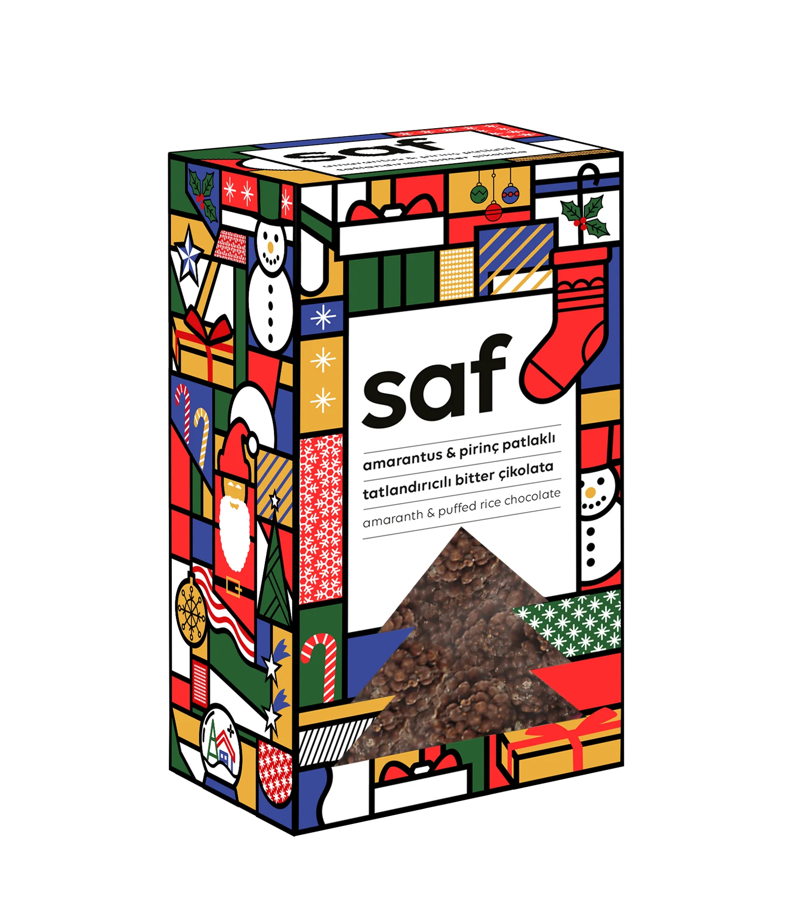 SAF Amarantlı Pirinç Patlaklı Çikolata 100 g Limited Edition