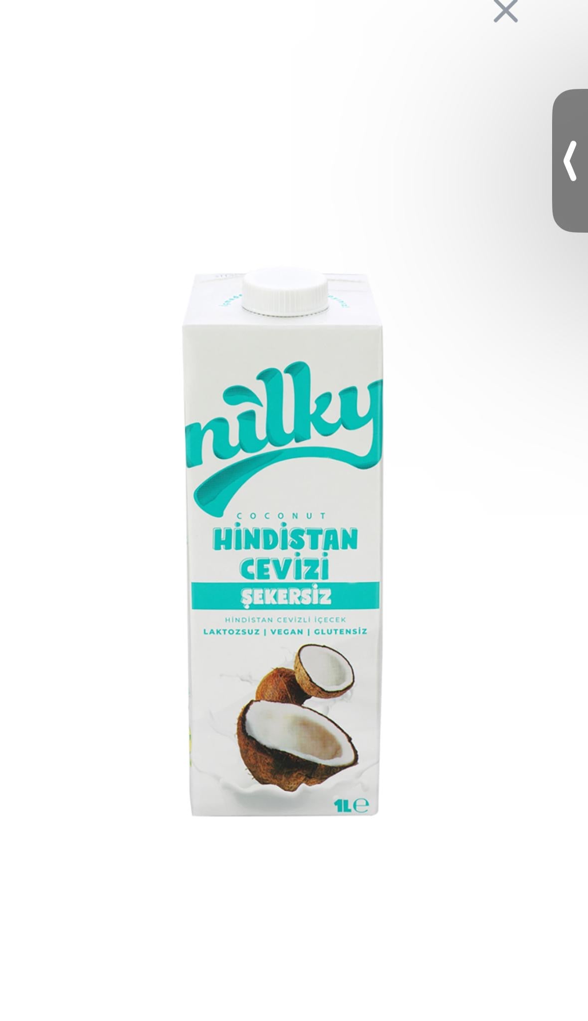 NILKY Hindistan Cevizi Şekersiz 1 Litre