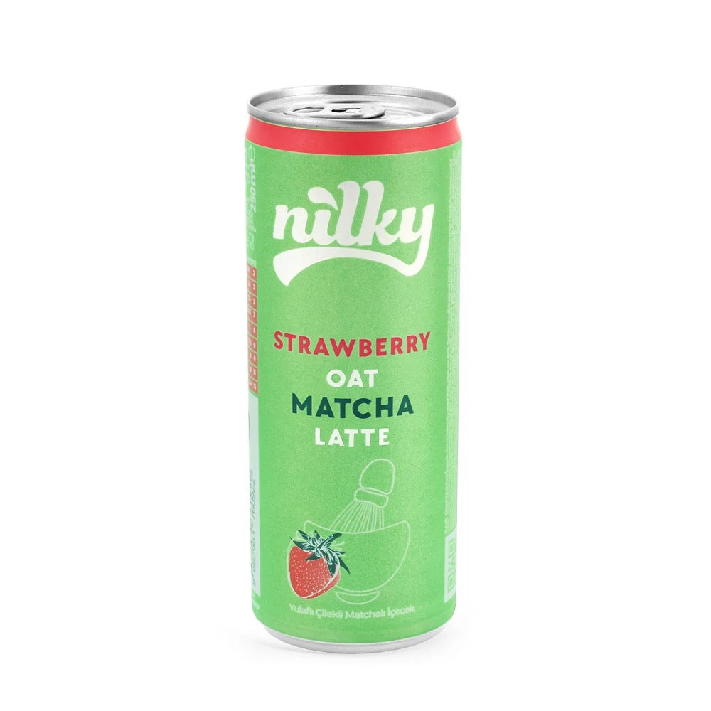 NILKY Yulaf Sütlü Çilekli Matcha Latte