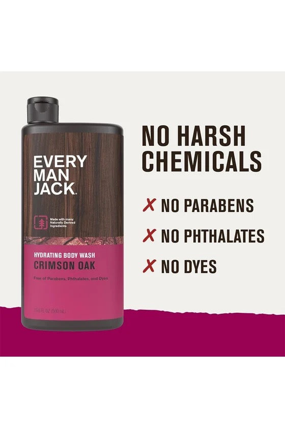 EVERY MAN JACK Crimson Oak Nemlendirici Duş Jeli 500 ml
