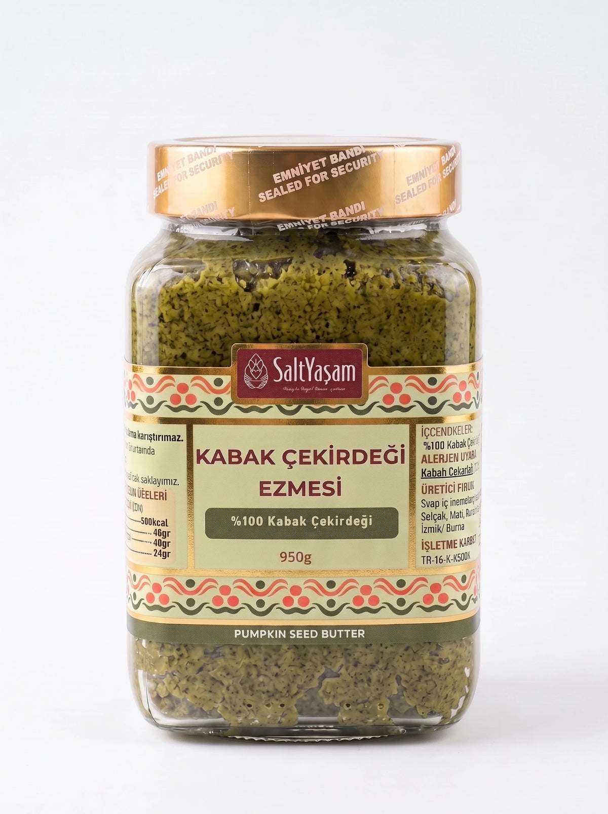 SALT YAŞAM Kabak Çekirdeği Ezmesi 950 g