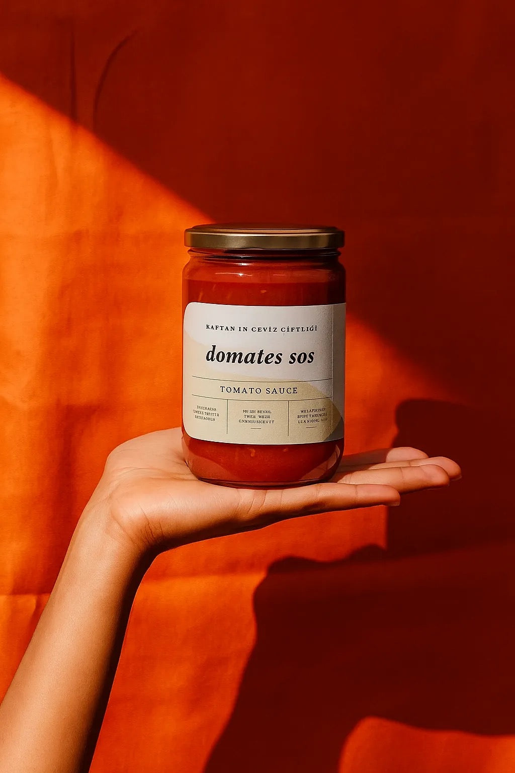 KAPTAN'IN CEVİZ ÇİFTLİĞİ Yerli Tarla Domates Sos 650 g