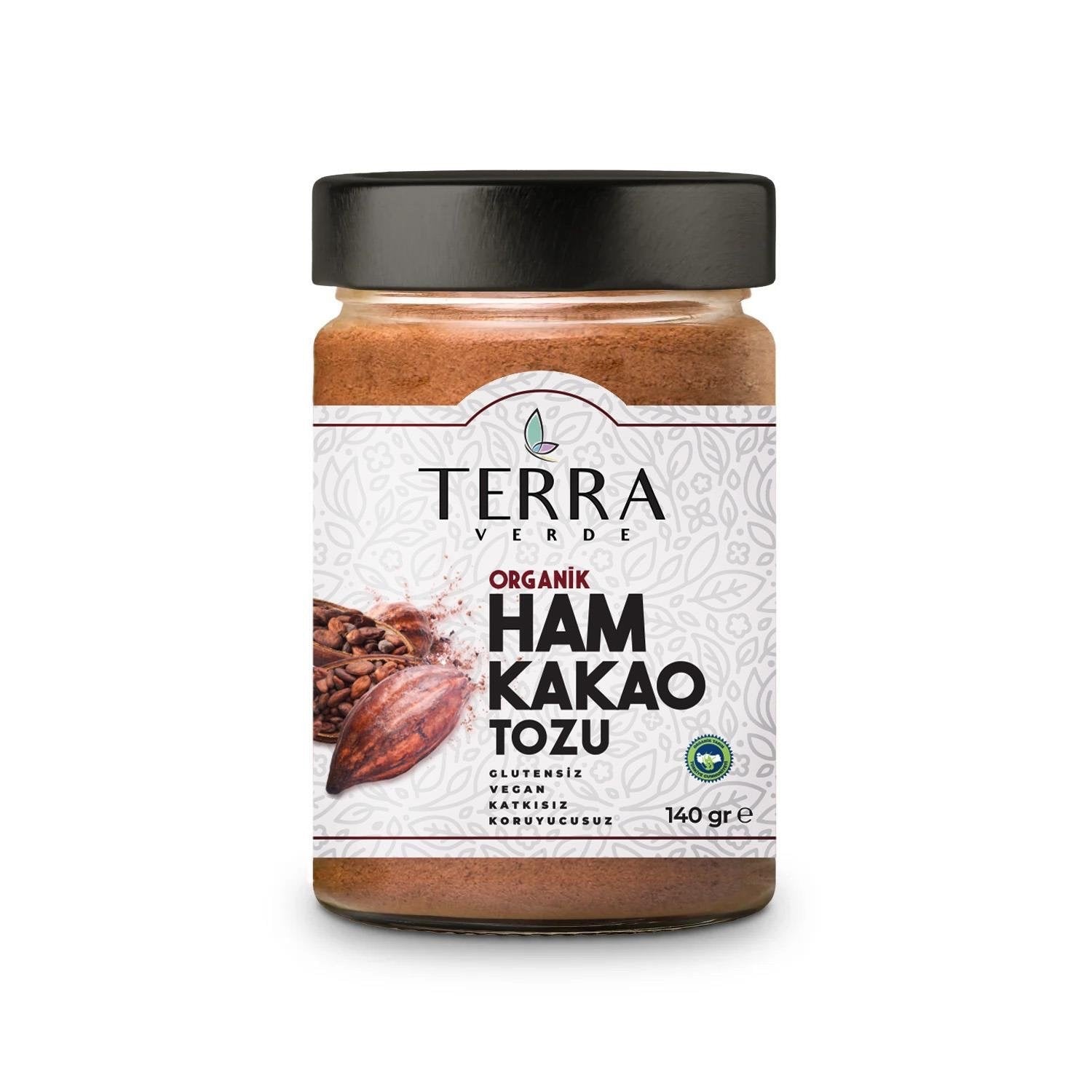 TERRA VERDE Organik Ham Kakao Tozu 140 g