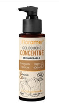 FLORAME Organik Esansiyel Yağ İçerikli Duş Jeli Badem ve Hindistan Cevizi 100 ml