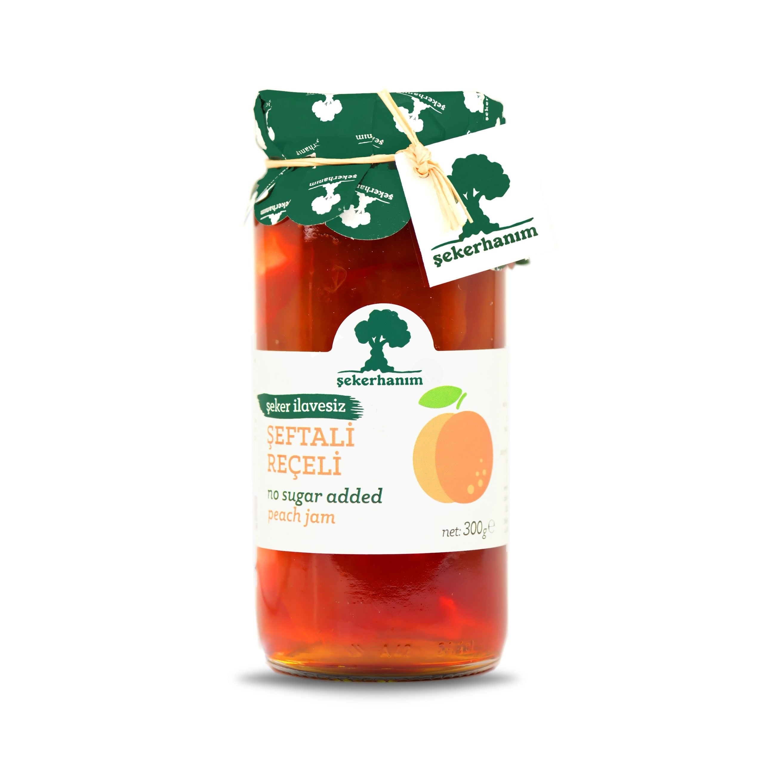 ŞEKERHANIM Şeker İlavesiz Şeftali Reçeli 300 g
