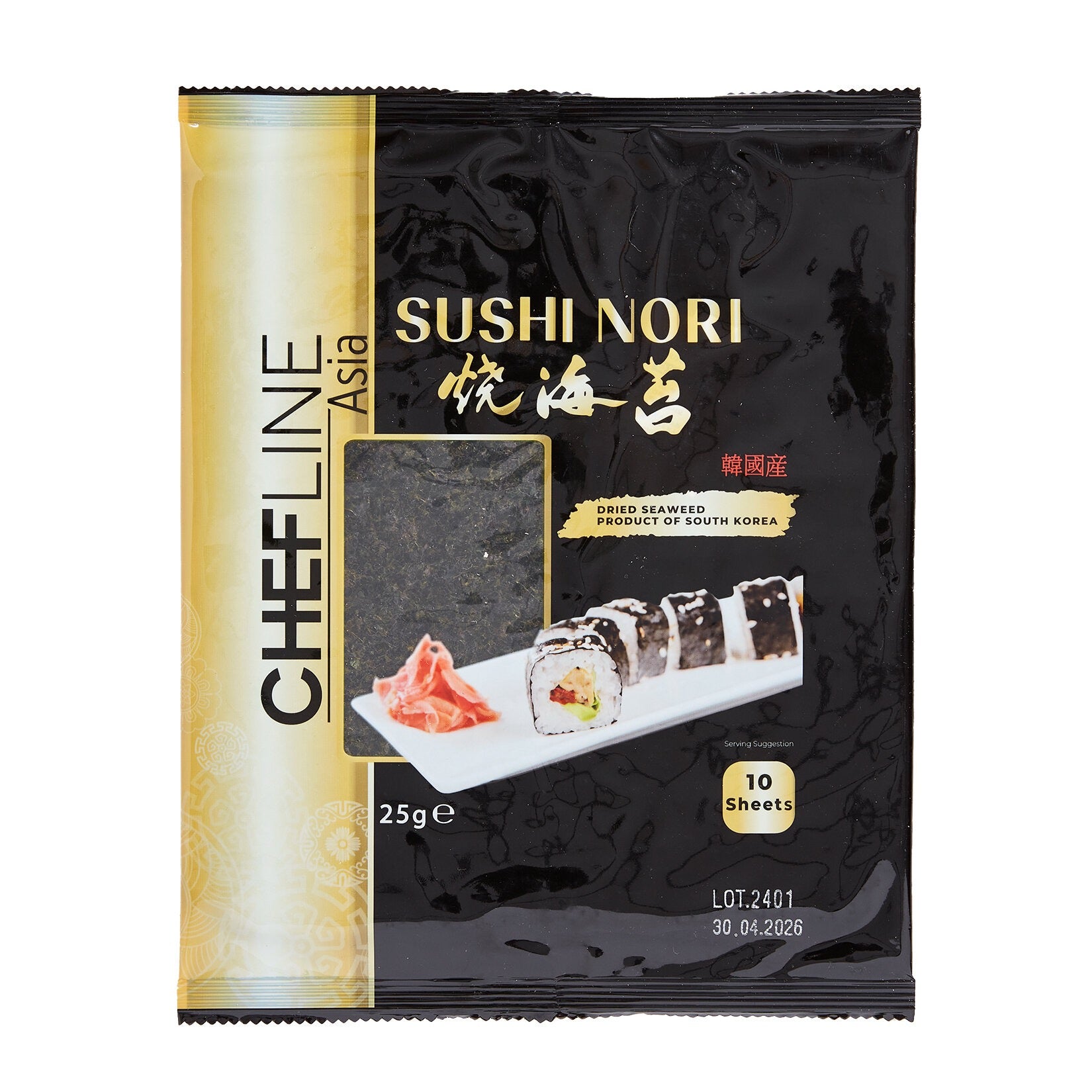 CHEFLINE ASIA Sushi Nori 25 g - 10 Yaprak