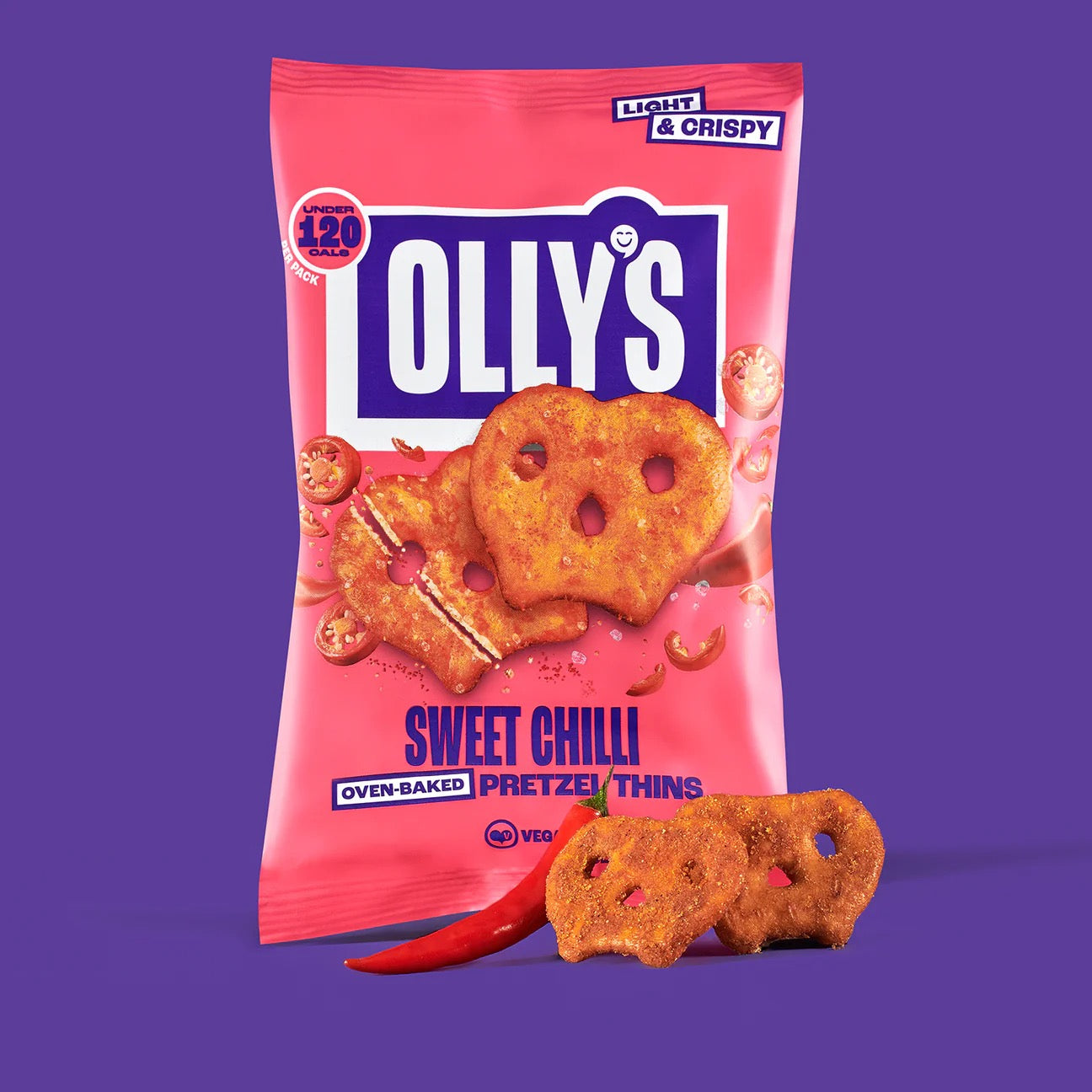 OLLY'S Kırmızı Biber Çeşnili Kraker 140 g