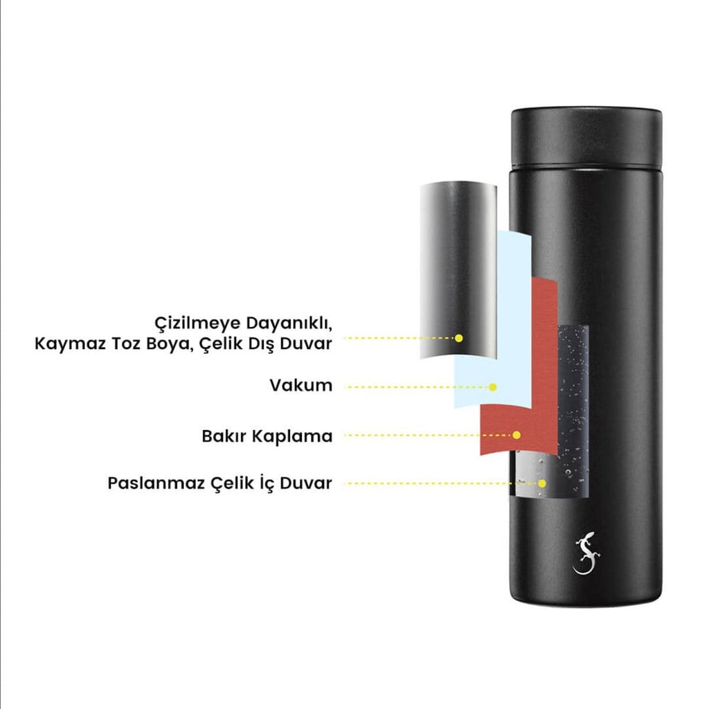 LURCH Mini Termos 300 ml Mat siyah