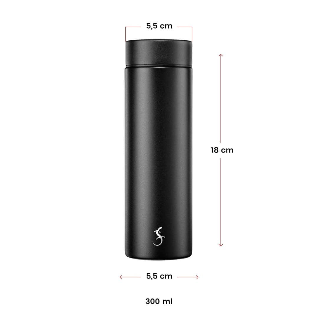 LURCH Mini Termos 300 ml Mat siyah