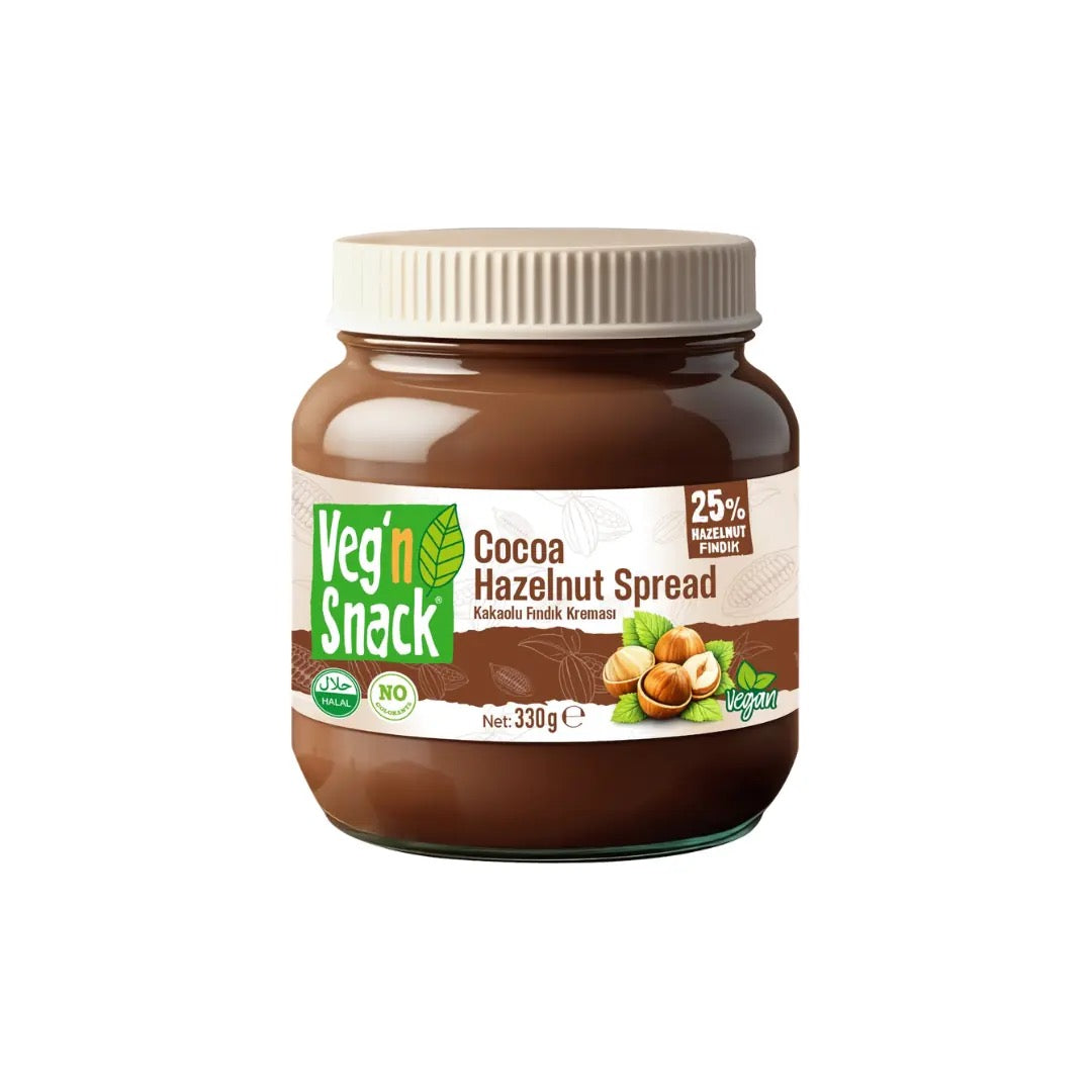 VEG'N SNACK Vegan Kakaolu Fındık Kreması 330 g