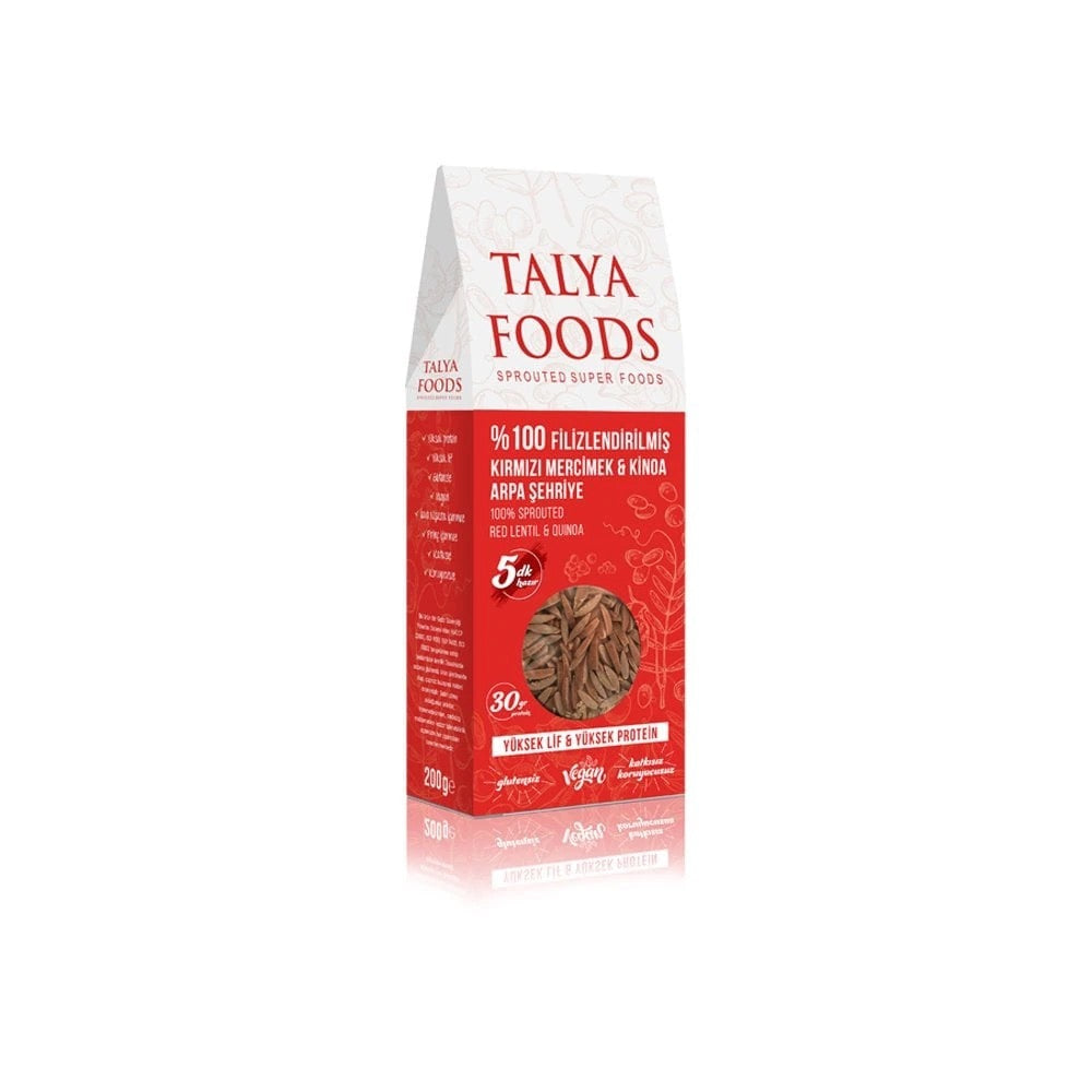 TALYA FOODS Kırmızı Mercimek Kinoa Arpa Şehriye 200 g