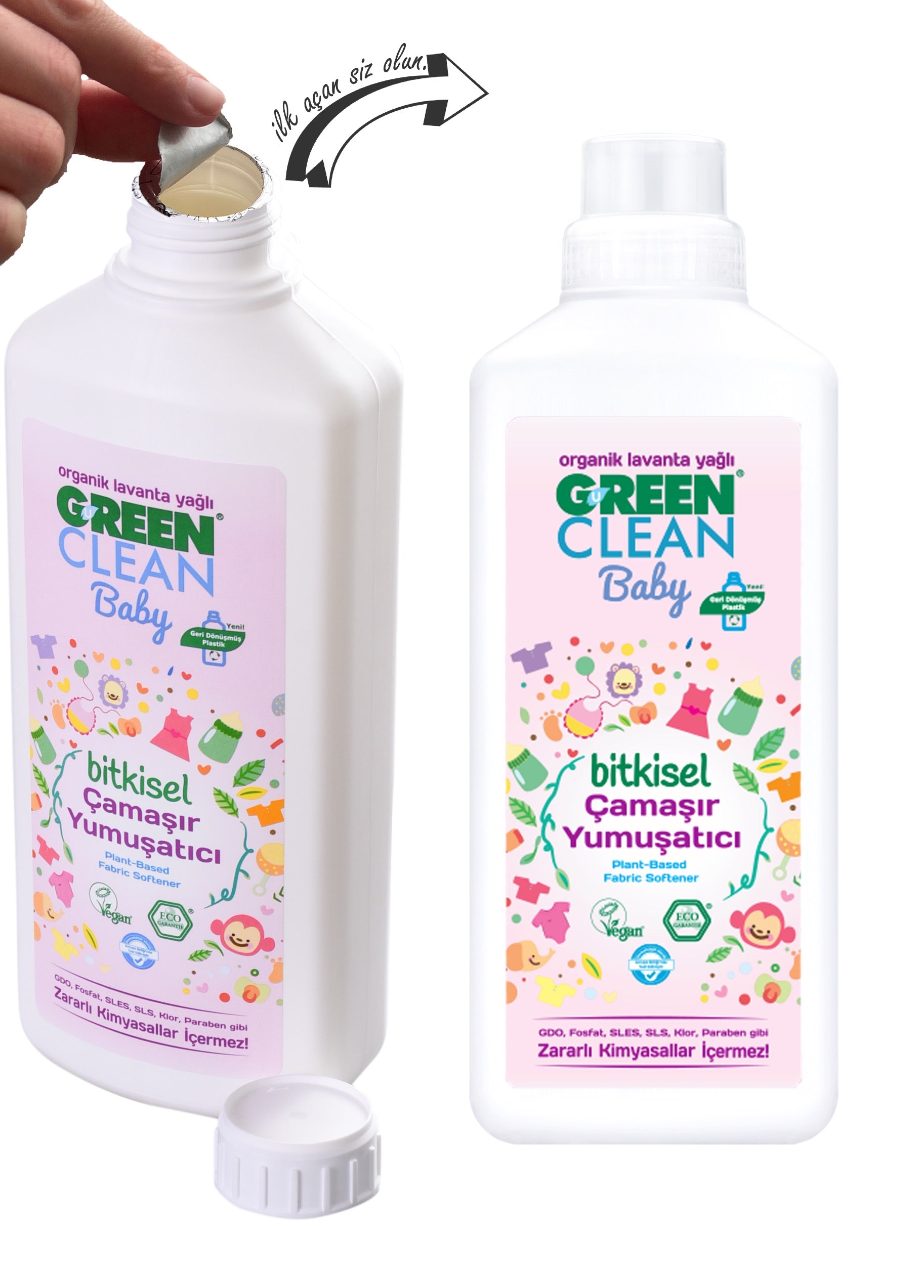 U GREEN CLEAN Baby Bitkisel Yumuşatıcı 1000ml