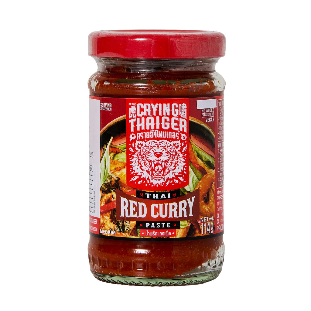 CRYING THAIGER Thai Red Curry Paste (Kırmızı Köri Ezmesi) 114 g