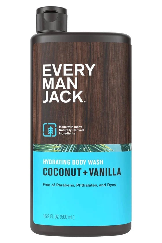 EVERY MAN JACK Coconut + Vanilla Nemlendirici Duş Jeli 500 ml