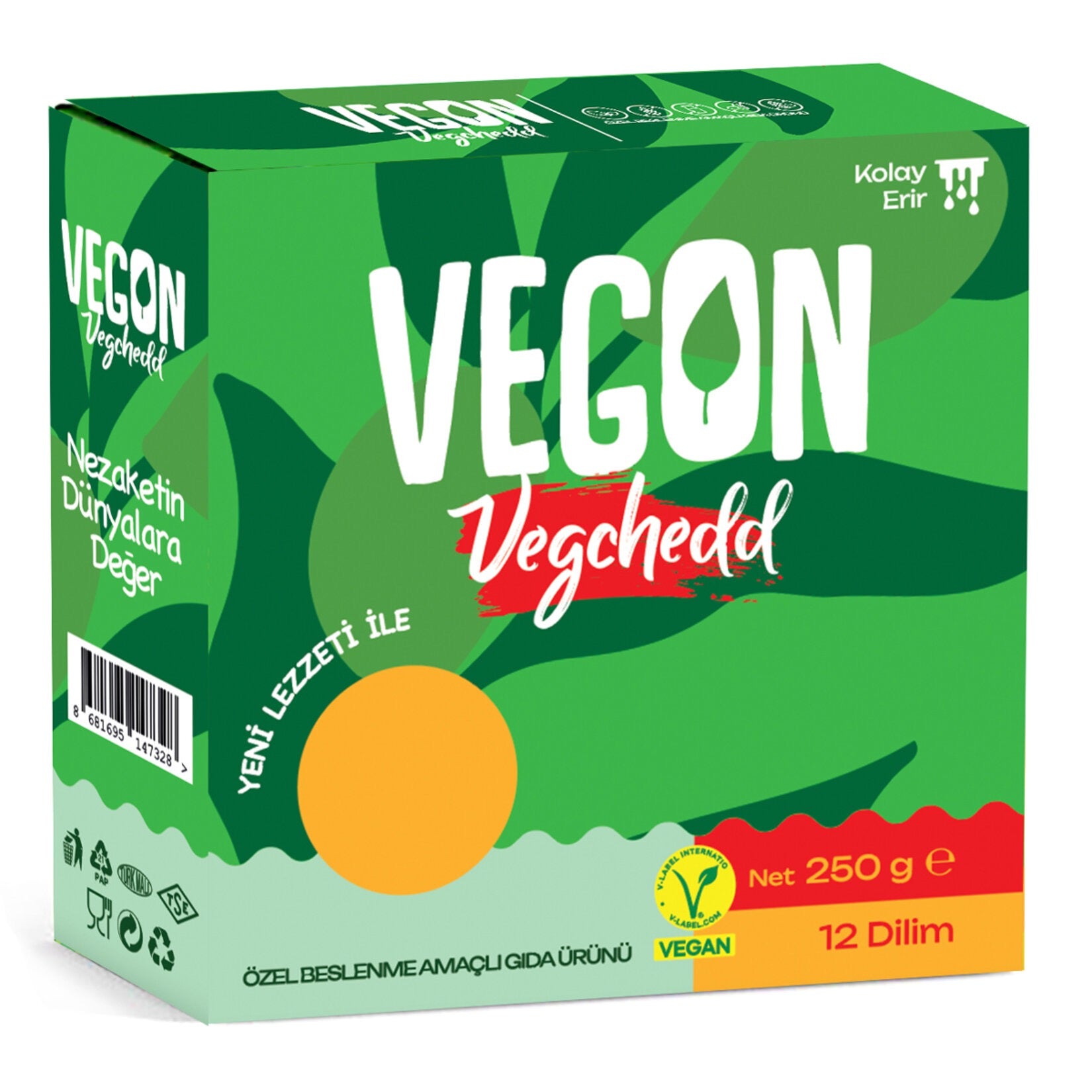 VEGON Vegchedd 250 g Blok