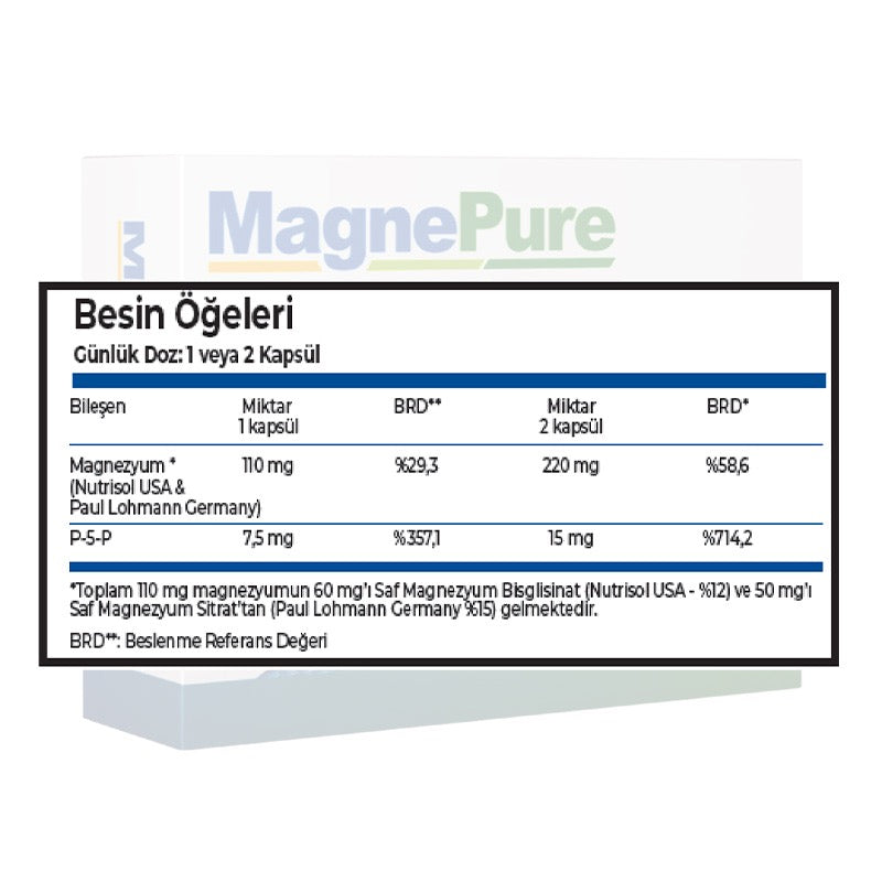 DELTA NATUREL MagnePure 60 Kapsül