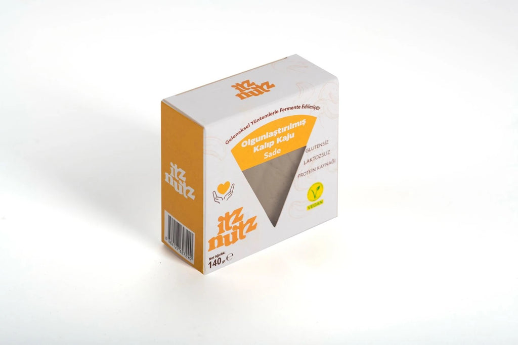 ITZ NUTZ Olgunlaştırılmış Sade Kalıp Kaju 140 g (Peynir gibi)