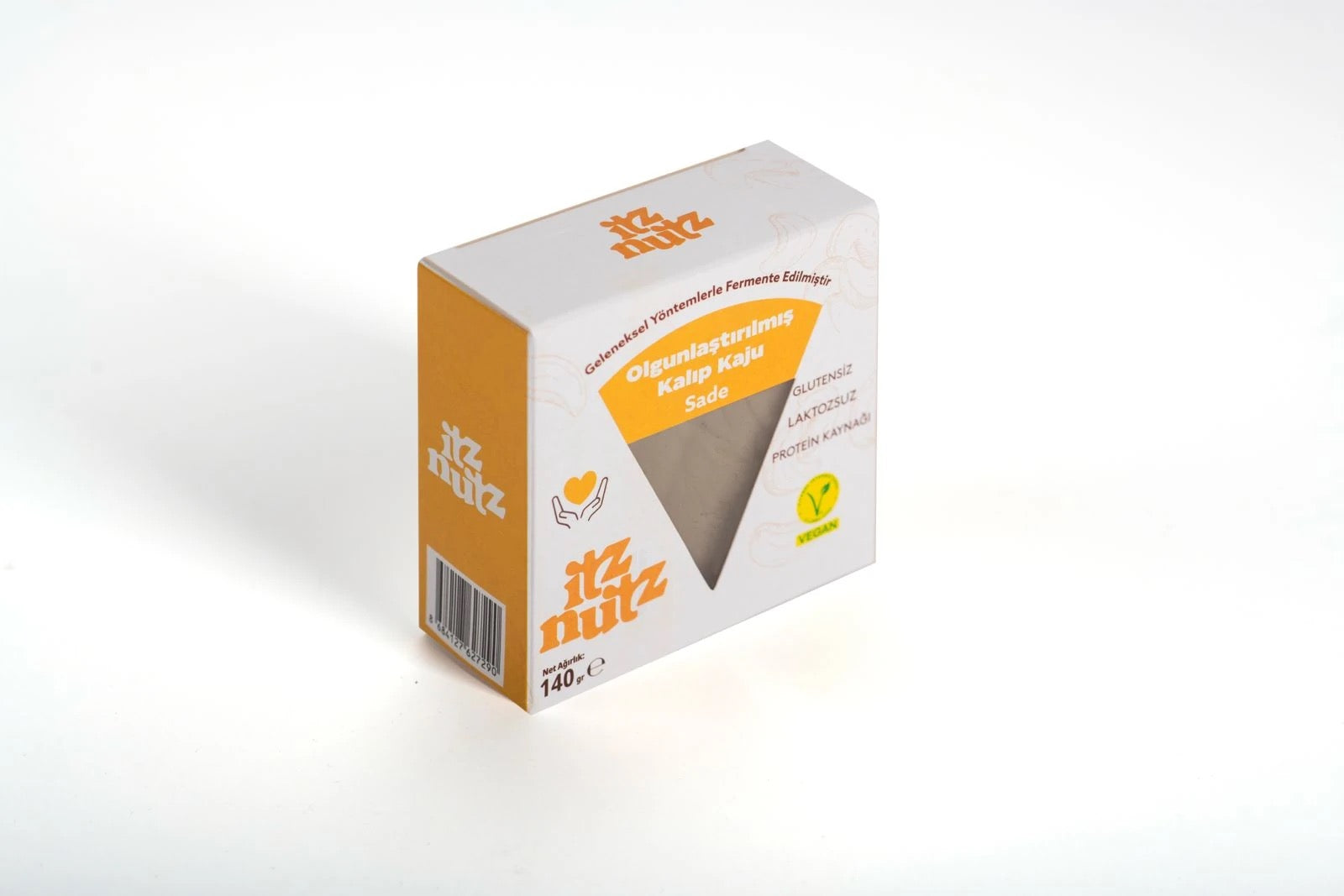 ITZ NUTZ Olgunlaştırılmış Sade Kalıp Kaju 140 g (Peynir gibi)