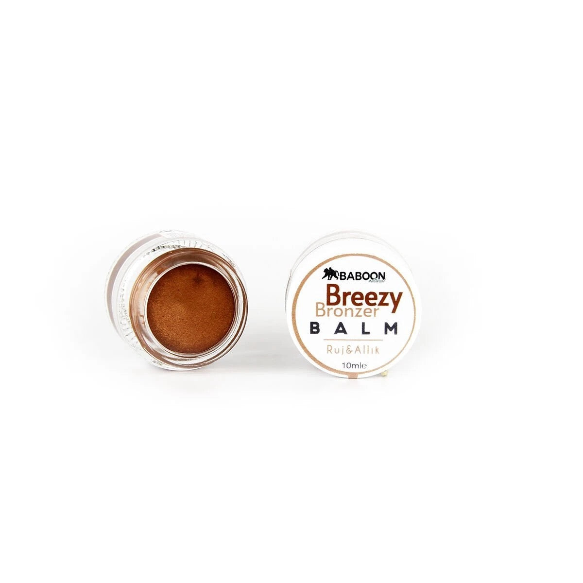 BABOON NATURAL Breezy Bronzer Balm - Ruj & Allık 10 ml